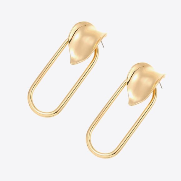 18K Gold-Plated Alloy Earrings - Picture 3 of 3